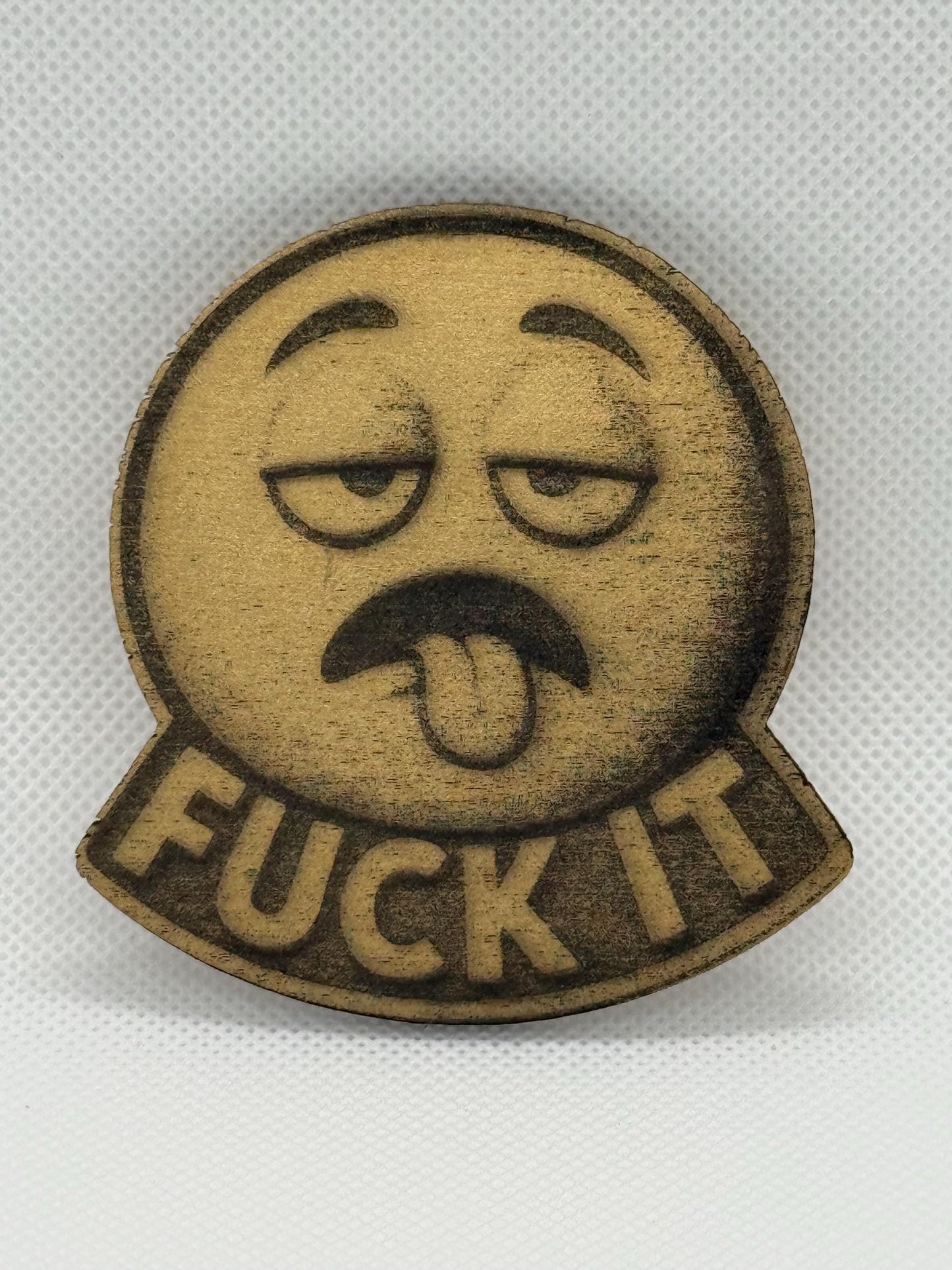 F*ck It Laser Engraved Emoji Magnet