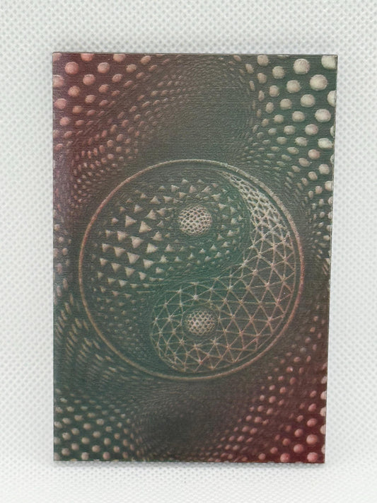 Laser-Engraved Yin Yang Illusion Magnet
