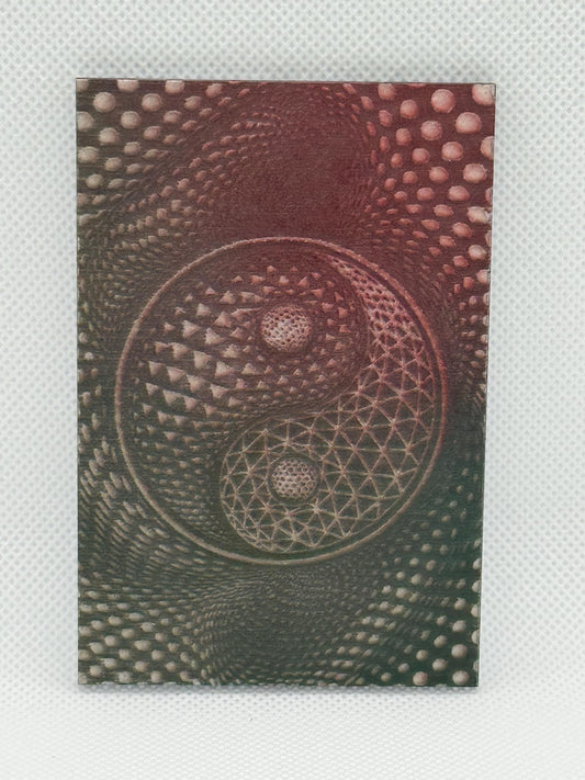 Laser-Engraved Yin Yang Illusion Magnet